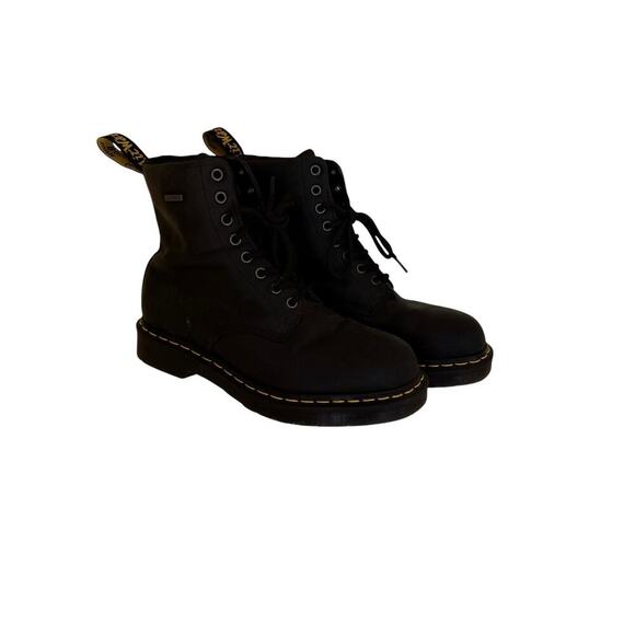 Dr. Martens 1460 Waterproof Black Combat Boots Women’s Size 7 US / 6 UK Lace Up - Picture 1 of 7